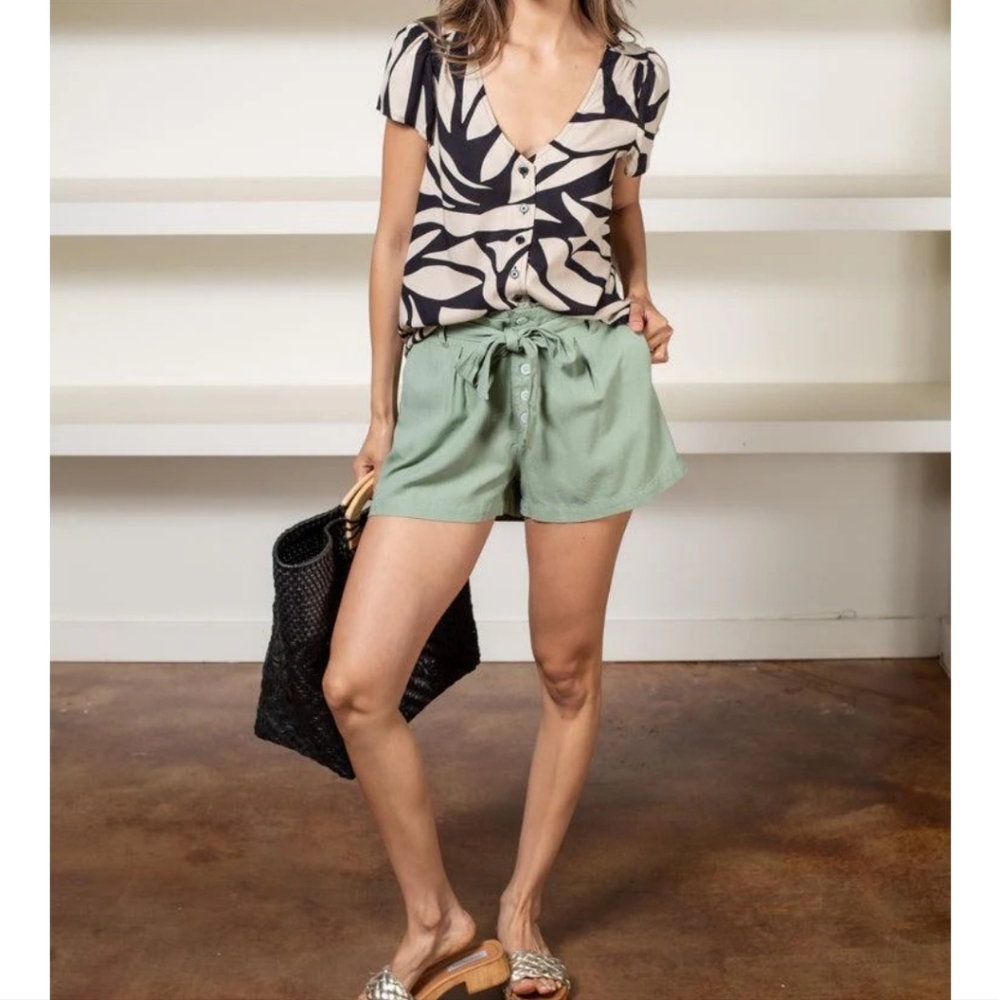 Sanctuary Riviera Blouse in Cabana, Soft Silky and Tropical